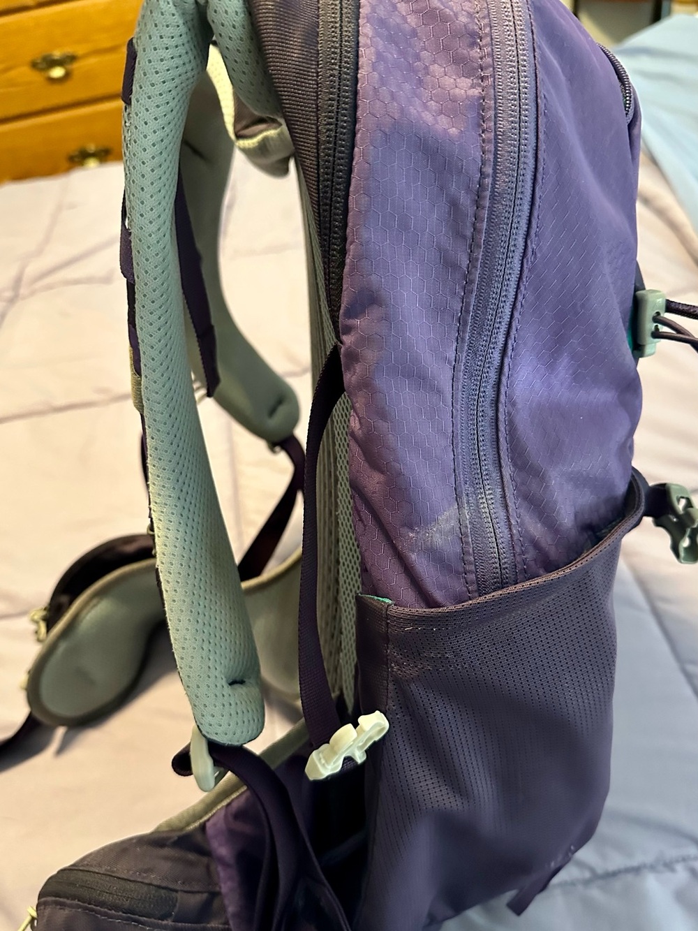 Gregory purple daypack with teal logo accents - Picture 14 of 14